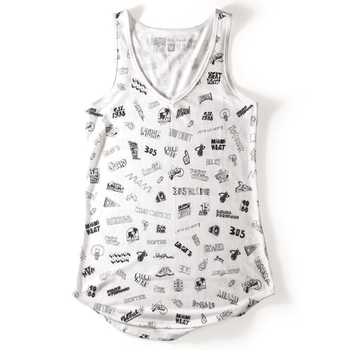 White Hot HEAT Sublimated V-Neck Tank