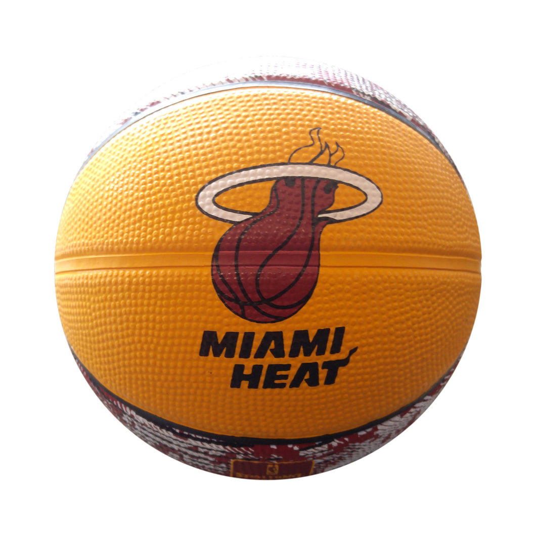 Spalding Miami HEAT Camo Grid Mini Ball
