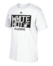 adidas Miami HEAT 2016 White Hot Playoff T-Shirt