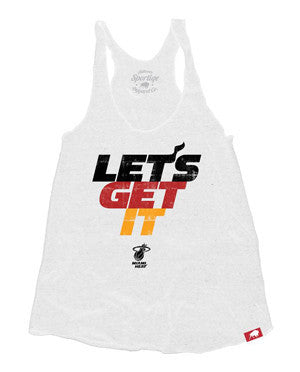 Sportiqe Miami HEAT Ladies Let's Get it Tank