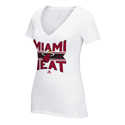adidas Miami HEAT Ladies Banner T-Shirt