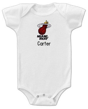 Designs by Chad and Jake Miami HEAT Custom Onesie