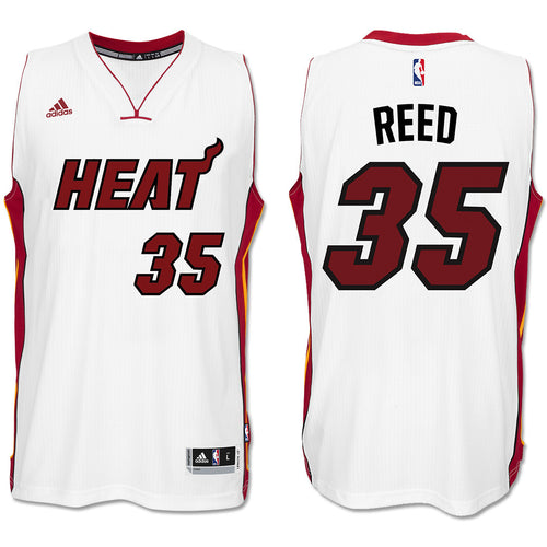 Willie Reed Miami HEAT adidas Home Swingman Jersey White