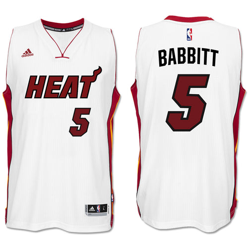 Luke Babbitt Miami HEAT adidas Home Swingman Jersey White