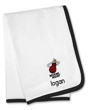 Designs by Chad and Jake Miami HEAT Custom KNIT BABY BLANKET