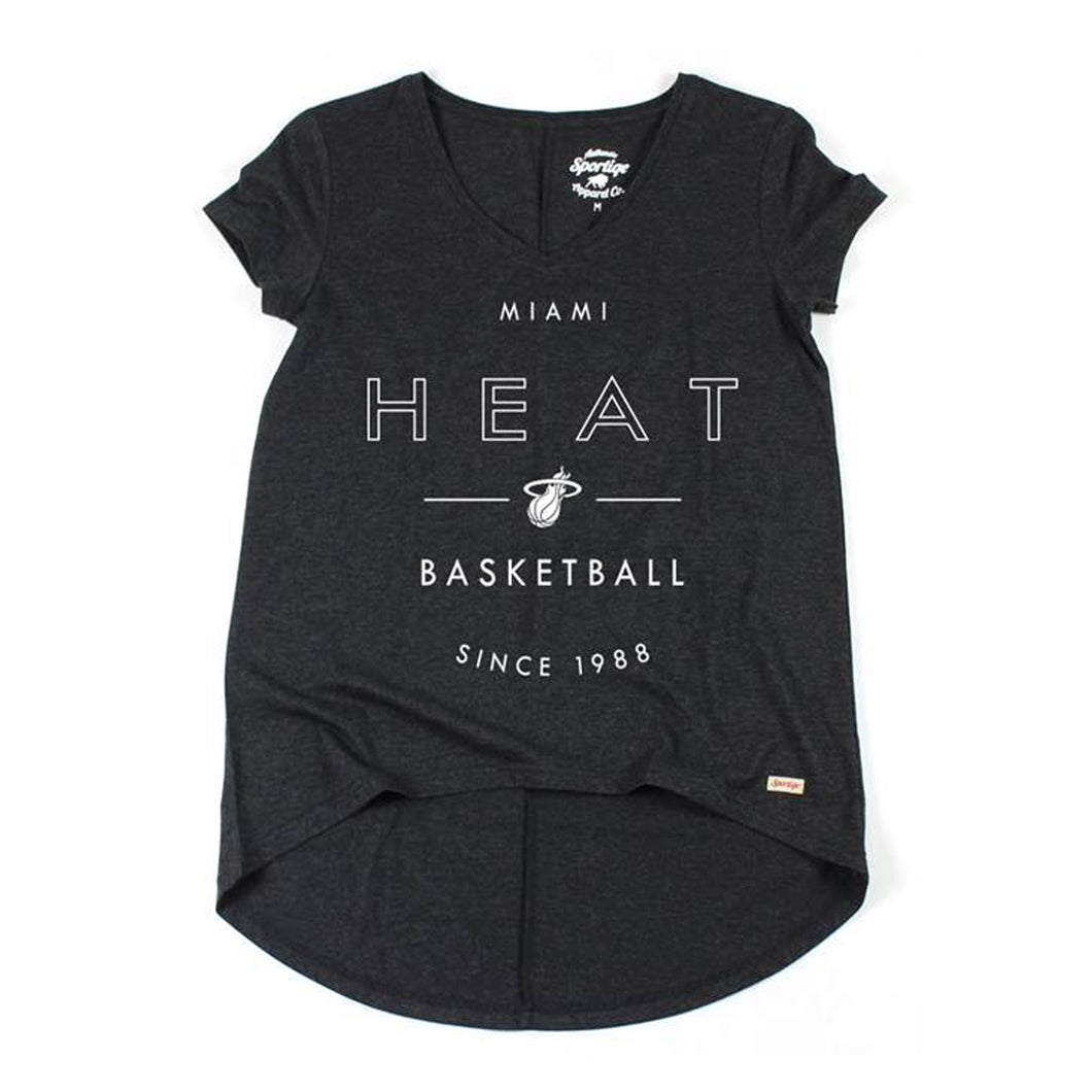 Sportiqe Miami HEAT Ladies Donia Vneck