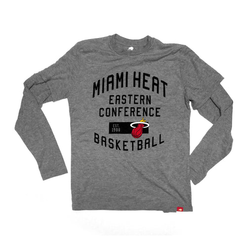 Sportiqe Miami HEAT Long Sleeve Jefferson Tee