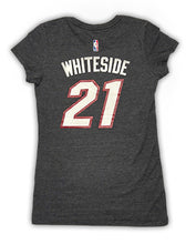 Hassan Whiteside Miami HEAT adidas Ladies Name and Number T-Shirt