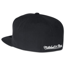 Mitchell and Ness Miami Heat Black and White Fitted Cap