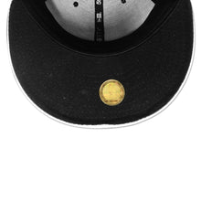 New Era Miami HEAT Black Metallic Silver Fitted Hat