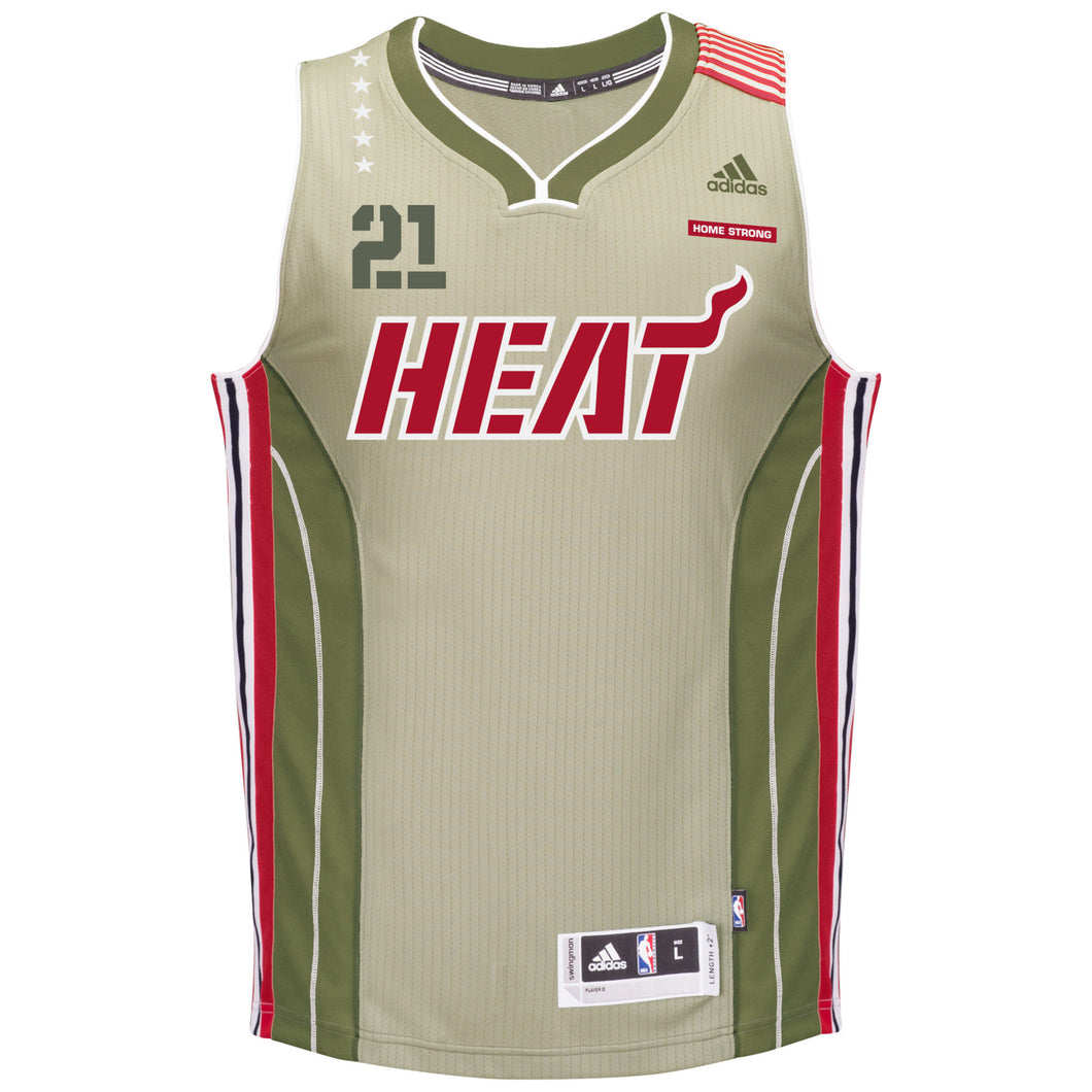 Hassan Whiteside Miami HEAT adidas Home Strong Swingman