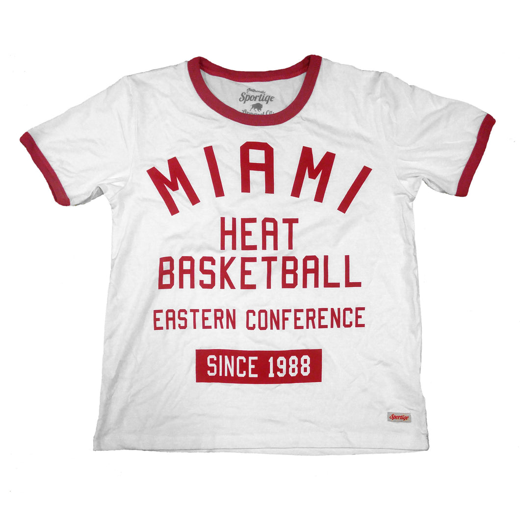 Sportiqe Miami HEAT Ladies Sienna Ringer