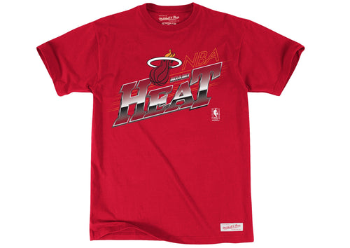 Mitchell and Ness Miami HEAT Split Logo T-Shirt