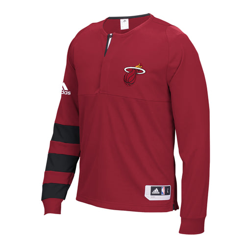 adidas Miami HEAT 2016 On Court Long Sleeve Shooting Shirt