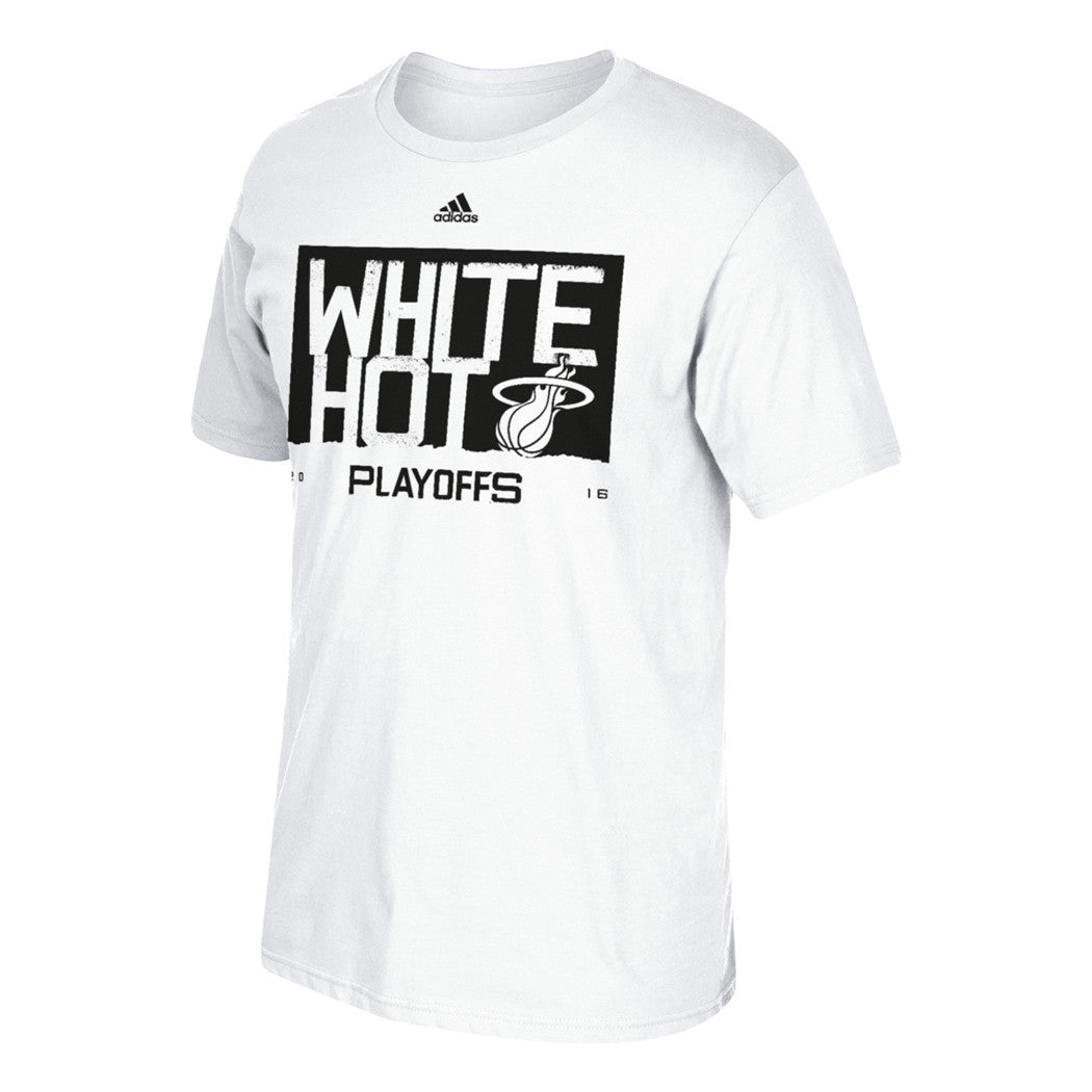 adidas Miami HEAT Youth 2016 White Hot T-Shirt