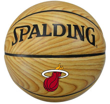 Spalding Miami HEAT Wood Grain Basketball