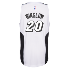 Justise Winslow Miami HEAT adidas White Tie Swingman jersey