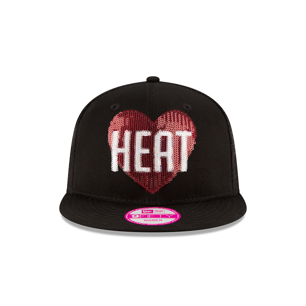 New ERA Miami HEAT Ladies Glitter Flip Cap