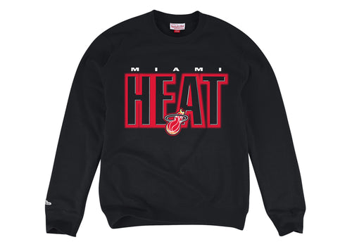 Mitchell and Ness Miami HEAT Retro Blur Crew