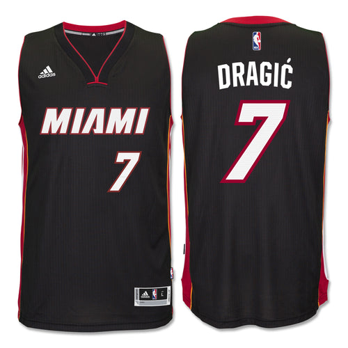 Goran Dragic Miami HEAT adidas Road Swingman Jersey Black
