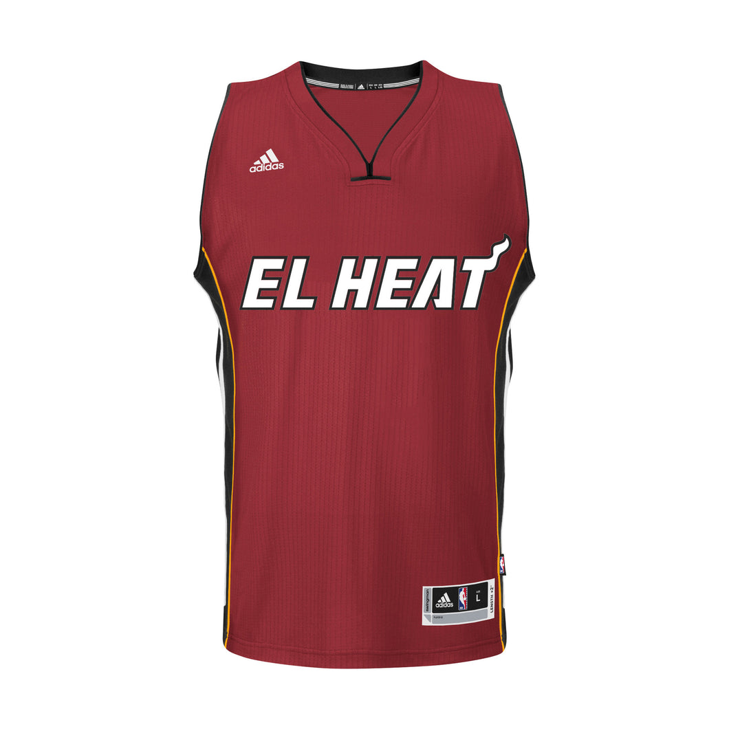Custom EL HEAT adidas Youth Swingman Jersey Red