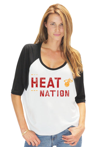 Sportiqe Miami HEAT Ladies HEAT Nation T-Shirt
