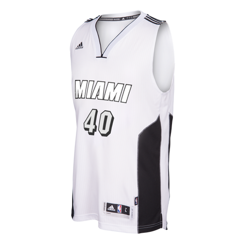 Udonis Haslem Miami HEAT adidas White Tie Swingman jersey