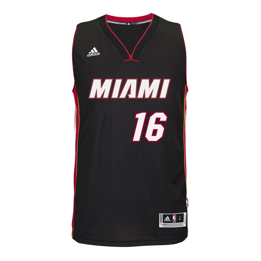 James johnson Miami HEAT adidas Road Swingman Jersey Black
