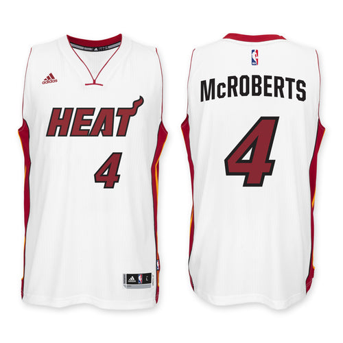 Josh McRoberts Miami HEAT adidas Home Swingman Jersey White