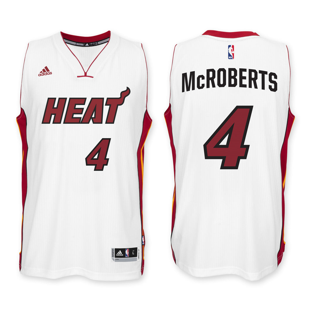 Josh McRoberts Miami HEAT adidas Home Swingman Jersey White