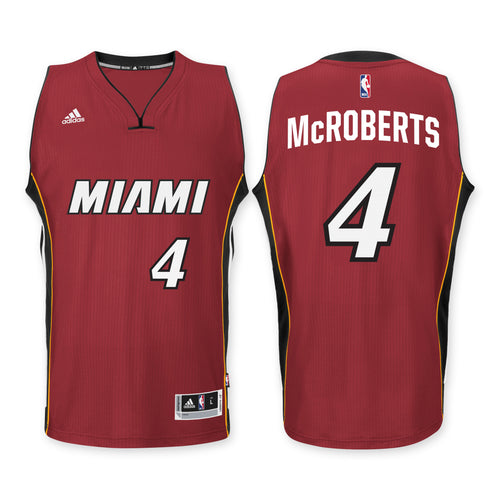 Josh McRoberts Miami HEAT adidas Road Swingman Jersey Red