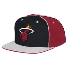miami heat adidas PINWHEEL FLAT BRIM SNAPback