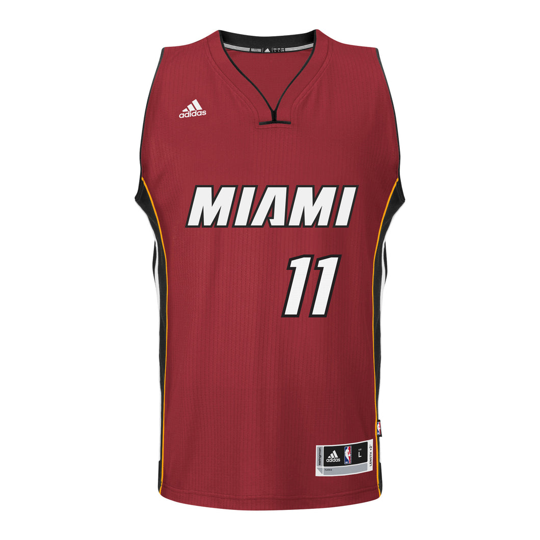 Dion Waiters Miami HEAT adidas Road Swingman Jersey Red