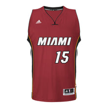 Okaro White Miami HEAT adidas Road Swingman Jersey Red