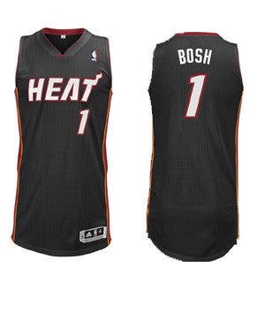 adidas Revolution 30 Miami HEAT Chris Bosh Black Authentic Jersey
