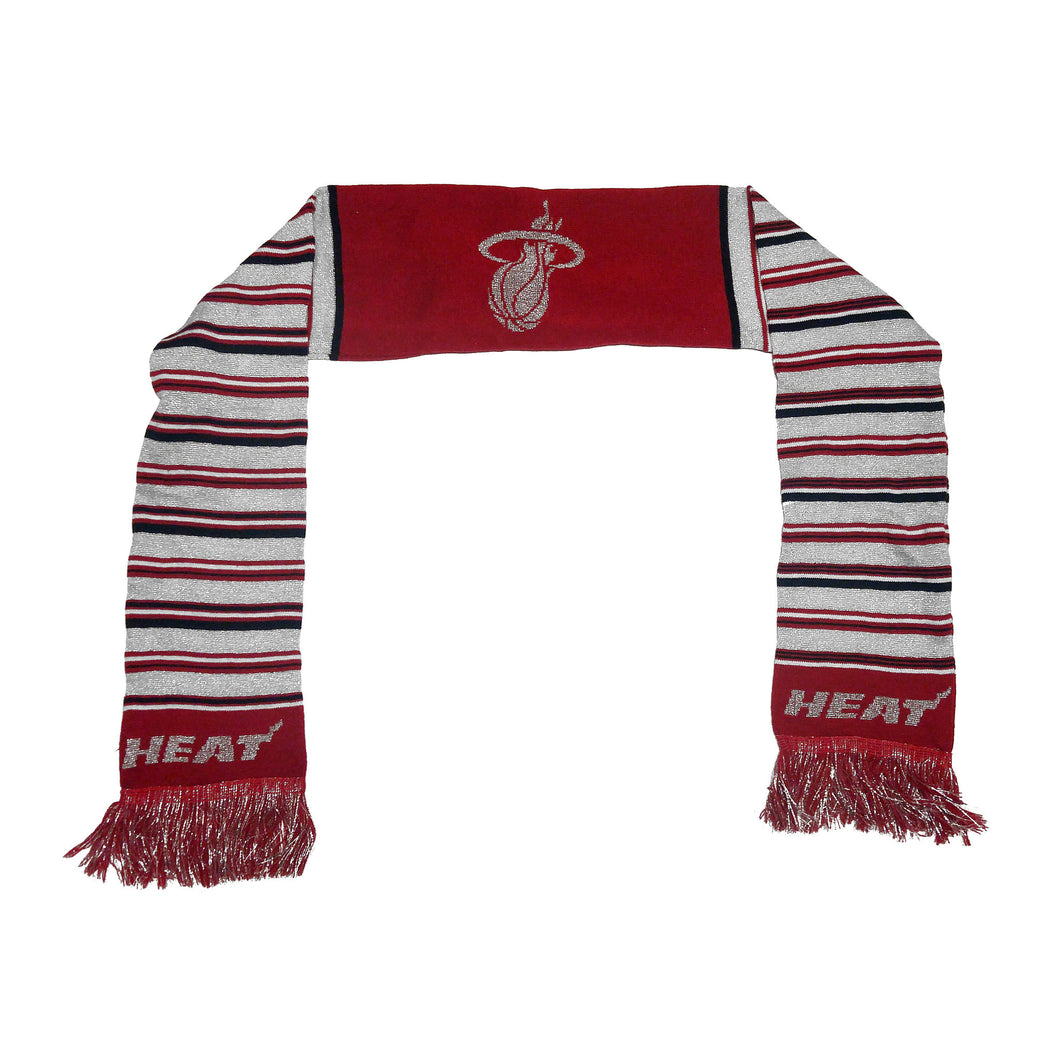 Miami HEAT Ladies Glitter Stripe Scarf